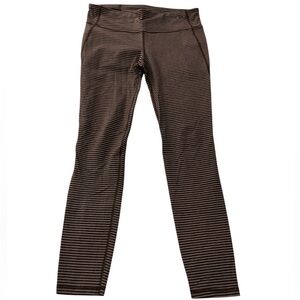 Striped Gray and Black Leggings